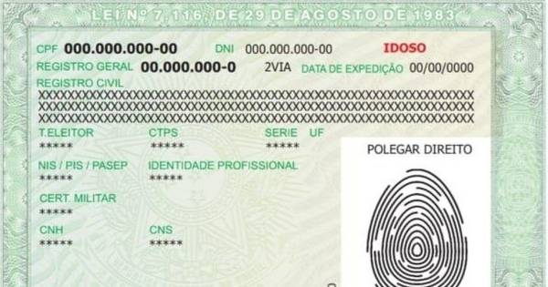 Nova identidade perder o RG está os dias contados